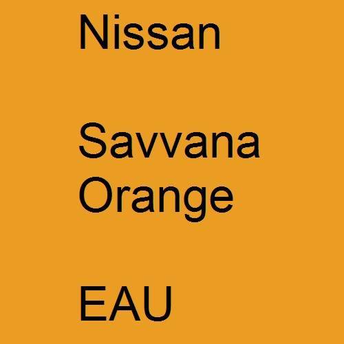 Nissan, Savvana Orange, EAU.